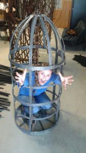 Me in the cage
